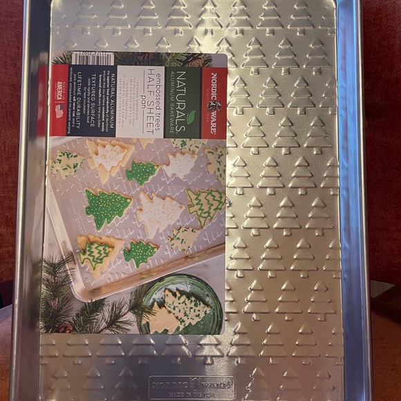 Nordicware Holiday Cookie Sheet with Tree Print - Picture 2 of 4